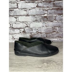 Petrucha Handmade Black Leather Slip On Casual Flats Shoes Women’s 41EU/10.5M US